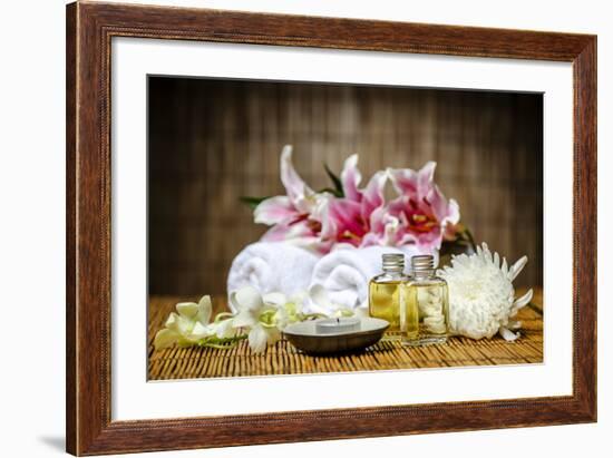 Candle and Massage Oil-psphotography-Framed Photographic Print