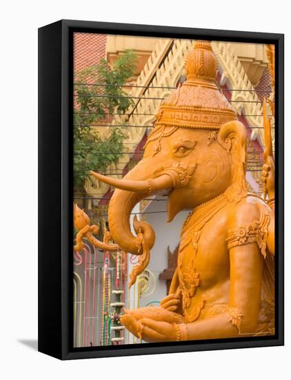 Candle Festival and Sculpture, Buddhist Lent Rituals, Ubon Ratchathani, Thailand-Gavriel Jecan-Framed Premier Image Canvas