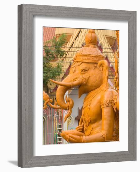 Candle Festival and Sculpture, Buddhist Lent Rituals, Ubon Ratchathani, Thailand-Gavriel Jecan-Framed Photographic Print