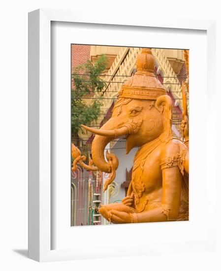 Candle Festival and Sculpture, Buddhist Lent Rituals, Ubon Ratchathani, Thailand-Gavriel Jecan-Framed Photographic Print