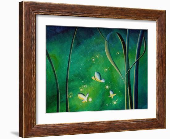 Candle Flies-Cindy Thornton-Framed Art Print