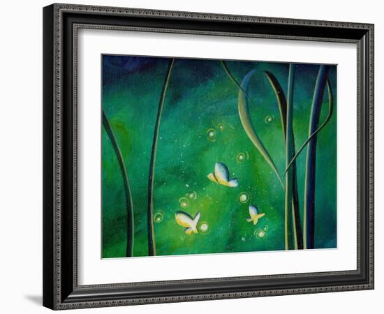 Candle Flies-Cindy Thornton-Framed Art Print