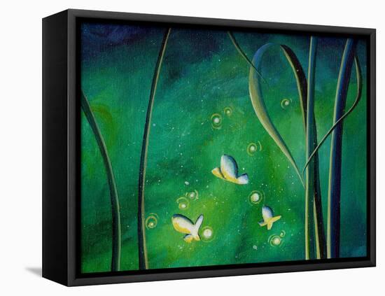 Candle Flies-Cindy Thornton-Framed Stretched Canvas