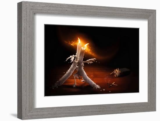 Candlelight Tango-null-Framed Art Print