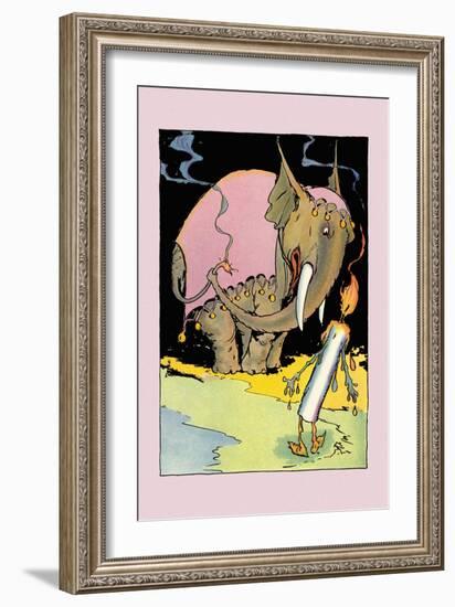 Candleman and Kabumpo-John R. Neill-Framed Art Print