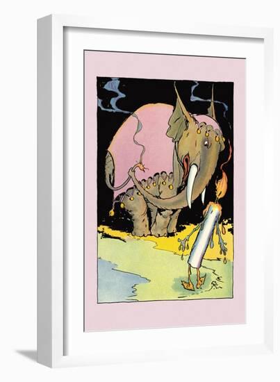 Candleman and Kabumpo-John R. Neill-Framed Art Print