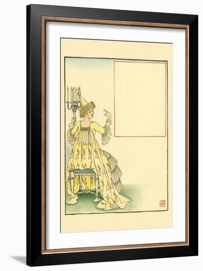 Candlemas Opposed All with Lighting a Candelabra as All Were Against Any Such Burning-Walter Crane-Framed Art Print