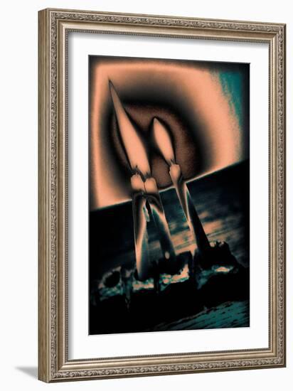 Candles and Menorah, 2016-Joy Lions-Framed Giclee Print