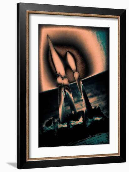 Candles and Menorah, 2016-Joy Lions-Framed Giclee Print