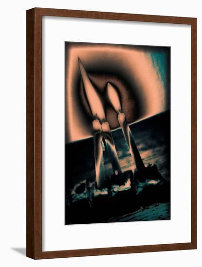 Candles and Menorah, 2016-Joy Lions-Framed Giclee Print