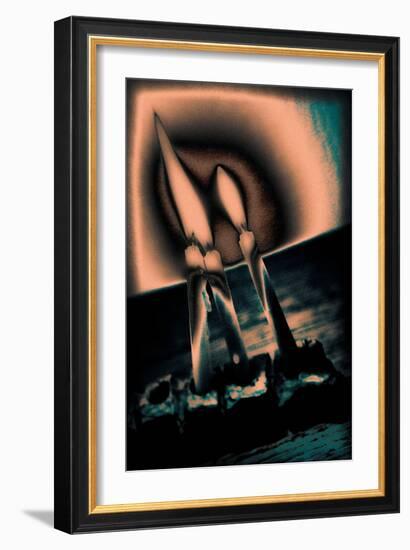 Candles and Menorah, 2016-Joy Lions-Framed Giclee Print