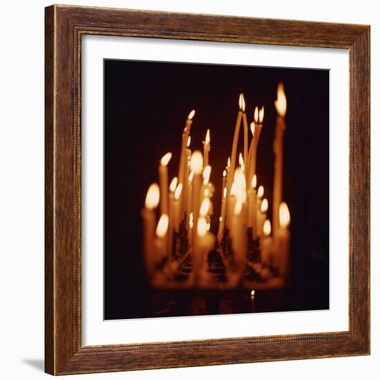 Candles, Chartres Cathedral, France, Europe-Robert Harding-Framed Photographic Print