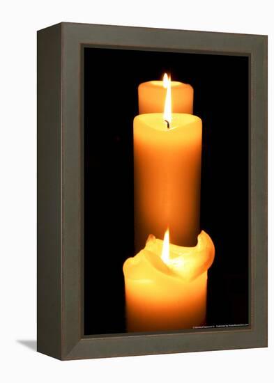 Candles in the Darkness-null-Framed Stretched Canvas