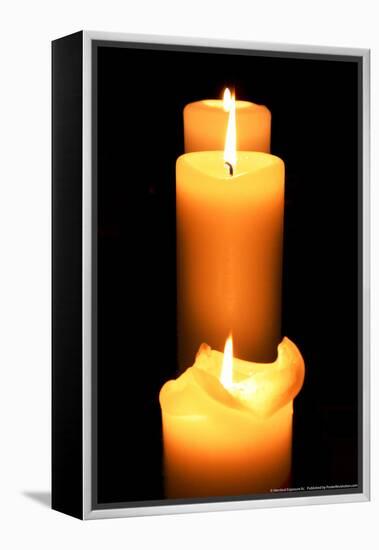 Candles in the Darkness-null-Framed Stretched Canvas