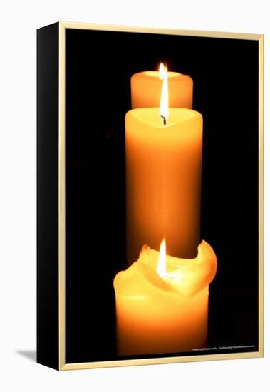 Candles in the Darkness-null-Framed Stretched Canvas