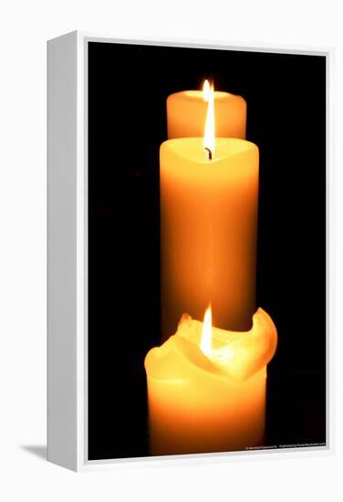 Candles in the Darkness-null-Framed Stretched Canvas
