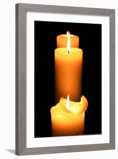 Candles in the Darkness-null-Framed Photo