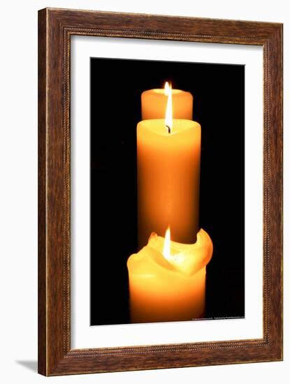 Candles in the Darkness-null-Framed Photo