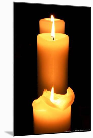 Candles in the Darkness-null-Mounted Photo