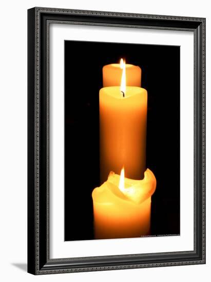 Candles in the Darkness-null-Framed Photo