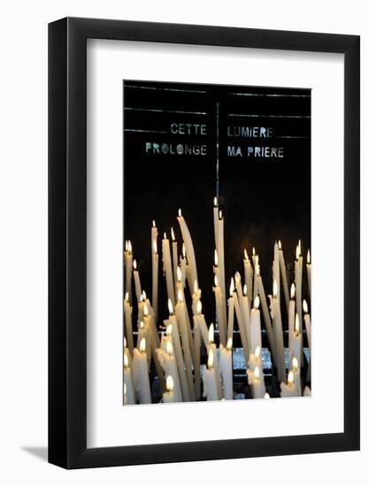 Candles, Lourdes, Hautes Pyrenees, France-Godong-Framed Photographic Print