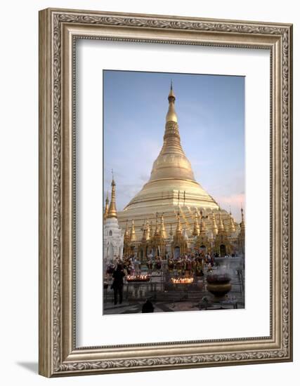 Candles Placed by Devotees-Annie Owen-Framed Photographic Print