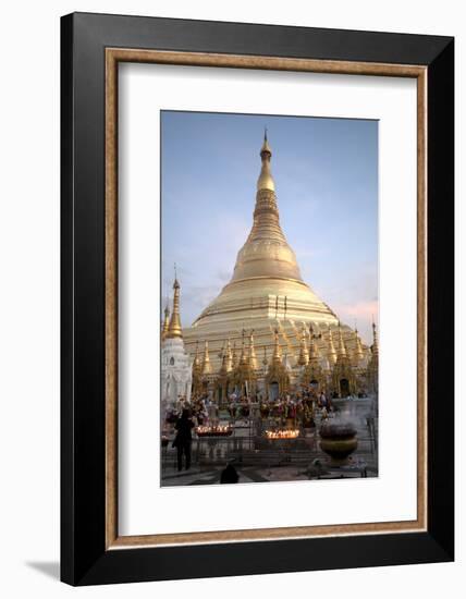 Candles Placed by Devotees-Annie Owen-Framed Photographic Print
