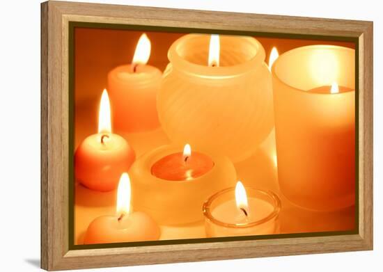 Candles-Liang Zhang-Framed Premier Image Canvas