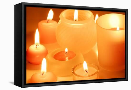 Candles-Liang Zhang-Framed Premier Image Canvas