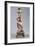 Candlestick Depicting Woman with Fish, Ceramic-null-Framed Giclee Print