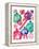 Candy Cane Ornaments-Sara Berrenson-Framed Stretched Canvas