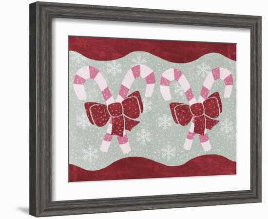 Candy Canes-Erin Clark-Framed Giclee Print