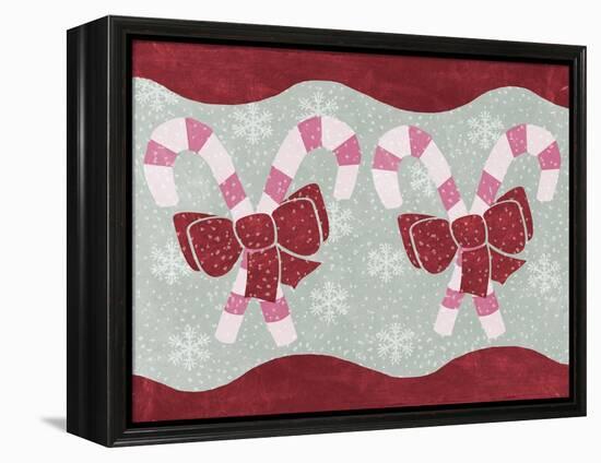 Candy Canes-Erin Clark-Framed Premier Image Canvas