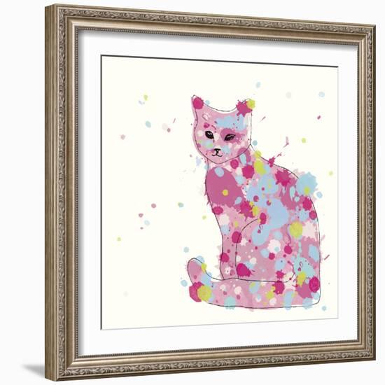 Candy Cat II-Clara Wells-Framed Giclee Print