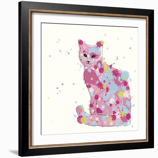 Candy Cat II-Clara Wells-Framed Giclee Print