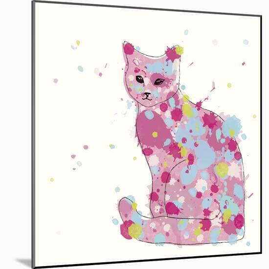 Candy Cat II-Clara Wells-Mounted Giclee Print