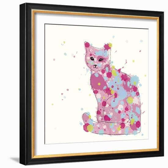 Candy Cat II-Clara Wells-Framed Giclee Print