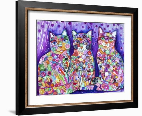 Candy Cats-Oxana Zaika-Framed Giclee Print