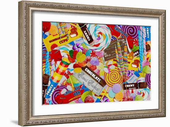 Candy Collage 2-Megan Aroon Duncanson-Framed Giclee Print