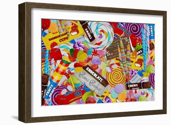 Candy Collage 2-Megan Aroon Duncanson-Framed Giclee Print