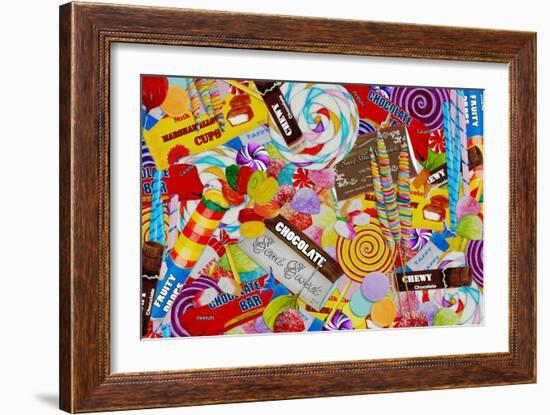 Candy Collage 2-Megan Aroon Duncanson-Framed Giclee Print