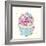 Candy Cupcake I-Clara Wells-Framed Giclee Print