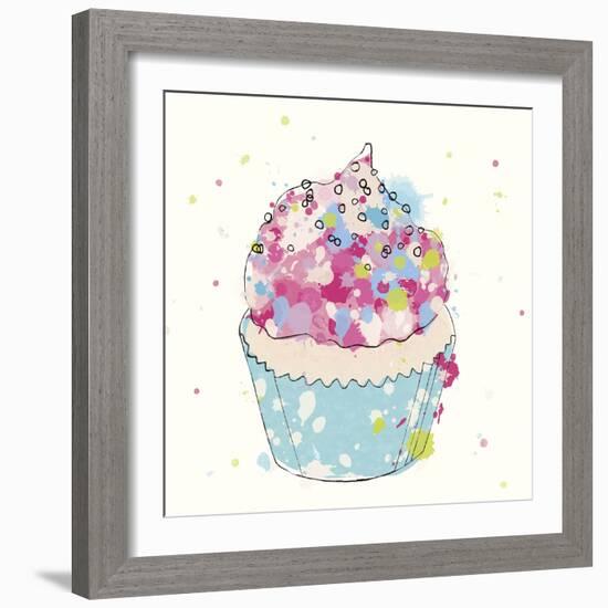 Candy Cupcake I-Clara Wells-Framed Giclee Print