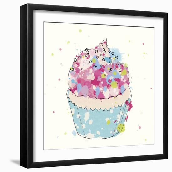 Candy Cupcake I-Clara Wells-Framed Giclee Print