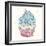 Candy Cupcake II-Clara Wells-Framed Giclee Print