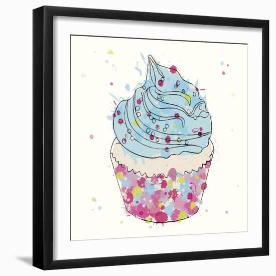 Candy Cupcake II-Clara Wells-Framed Giclee Print