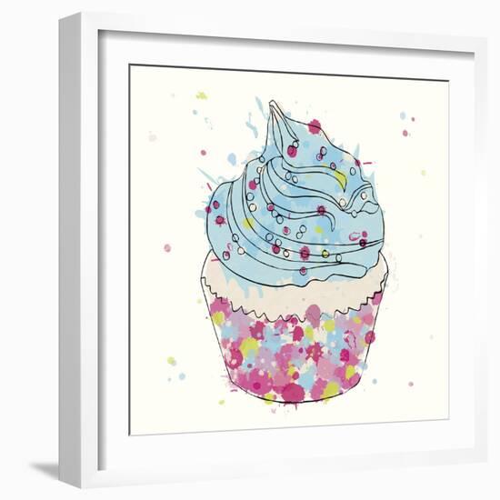 Candy Cupcake II-Clara Wells-Framed Giclee Print