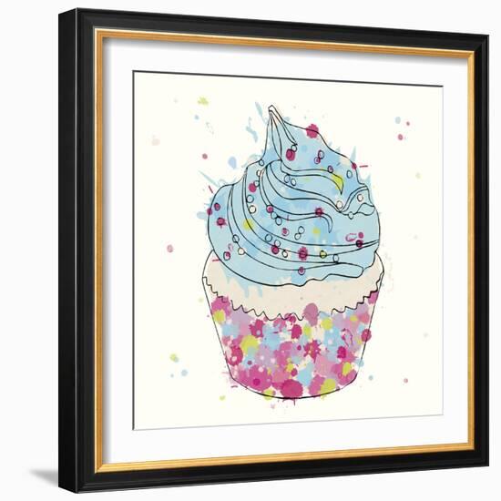 Candy Cupcake II-Clara Wells-Framed Giclee Print