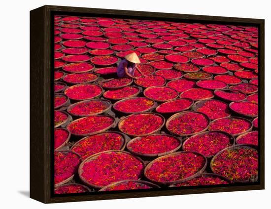 Candy Drying in Baskets, Vietnam-Keren Su-Framed Premier Image Canvas