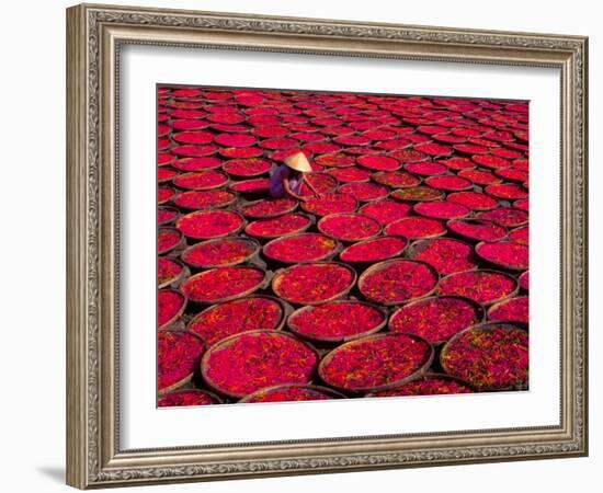 Candy Drying in Baskets, Vietnam-Keren Su-Framed Photographic Print